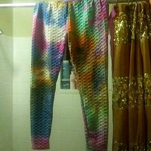 Tye dye leggings size 2x